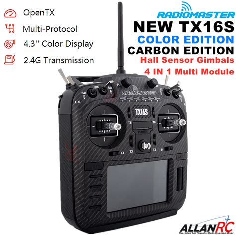 Radiomaster Tx S Carbon Edition G Ch Hall Sensor Gimbals Multi