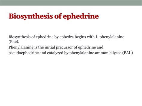 Ephedrine Pptx