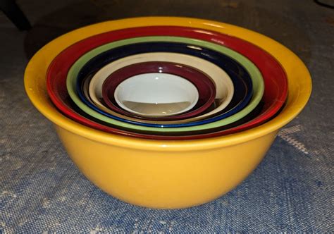 Vintage Gibson China Nesting Bowls Etsy
