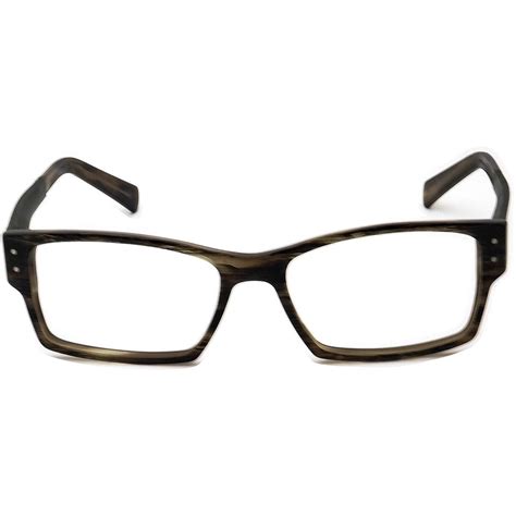 Jean Lafont Eyeglasses Horde 431 Carbon Fiber Green Rectangular France 55 15 145 Eyeglass Frames