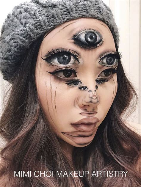 Woman Gives Up Teaching To Create Optical Illusions With Makeup And It