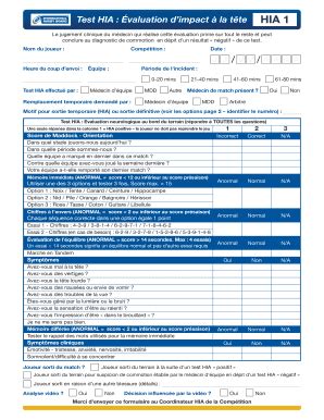 Remplissable En Ligne Hia Test Hia Valuation Dimpact La Tte Le