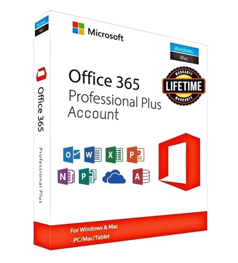 Microsoft Office 365 Pro Plus 2021 5 Utenti Pc Mac A Vita