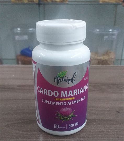 Cardo mariano 60capsulas 500mg enxaqueca saúde do fígado Salutar