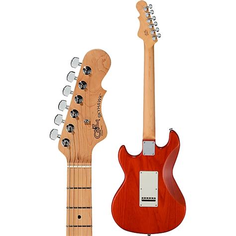 G L Fullerton Deluxe Skyhawk Electric Guitar Clear Orange Guitar Center