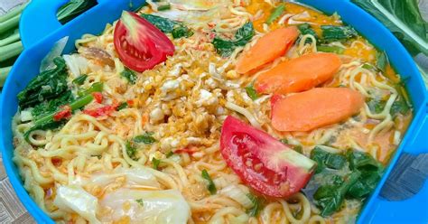 Cara Membuat Resep Mie Kuah Santan Pedas Yeni Helda