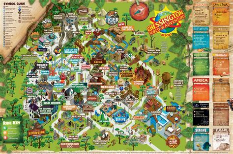 Chessington World Of Adventures Park Map Map Of Hilton Head Island