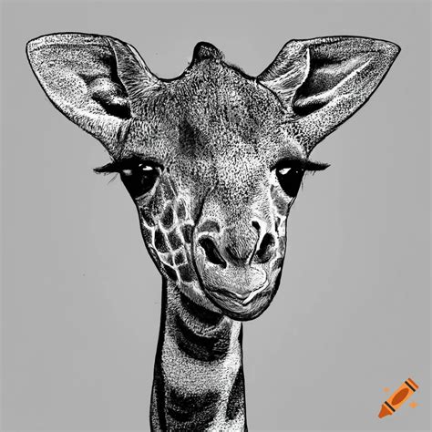 Sketch Of A Baby Giraffe