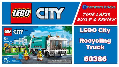 Lego City Recycling Truck Time Lapse Build And Review 60386 Youtube