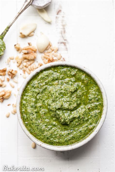 Spinach Basil Pesto Paleo Vegan Whole Bakerita