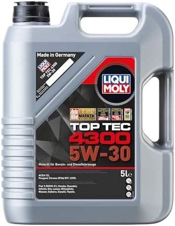 Liqui Moly 3751 Olio Motore Top Tec 4400 5 W 30 5 Litri Amazon It