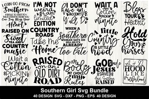 Southern Girl Svg Bundle Graphic By Creativemomenul022 · Creative Fabrica