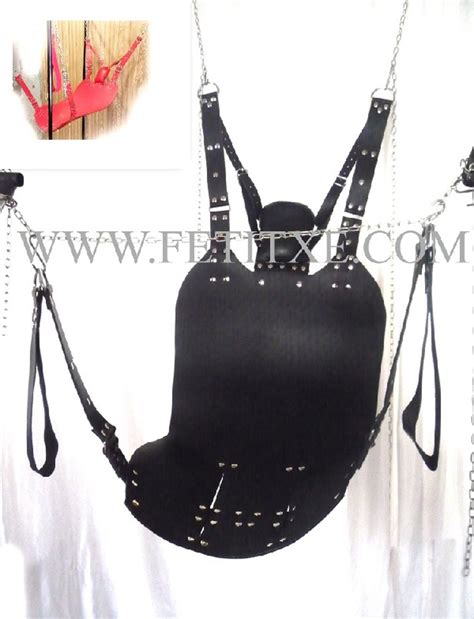 Echte Heavy Duty Lederen Hangmat Sling Love Sex Swing C Etsy Nederland