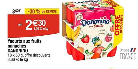 Promo Yaourts Aux Fruits Panachés Danonino chez Cora iCatalogue fr