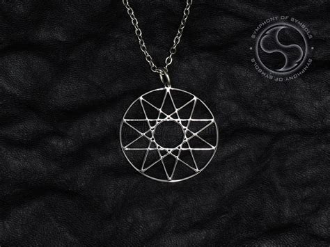 Decagram Symbol Pendant Kabbalah Jewelry 10 Pointed Star | Etsy