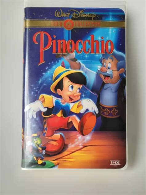 Walt Disney Pinocchio Vhs Classic Gold Collection 60th Anniversary