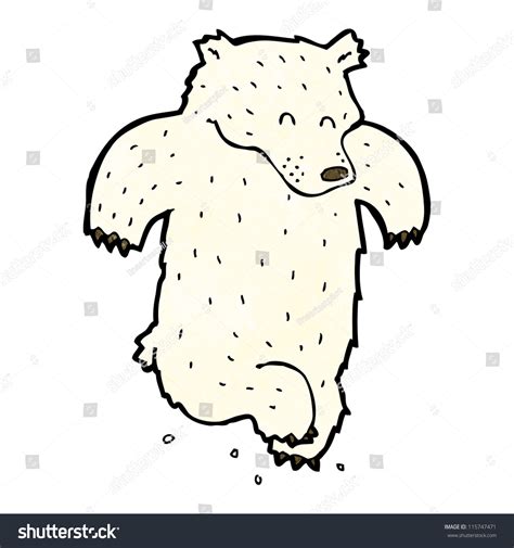 Cartoon Dancing Polar Bear Stock Vector 115747471 - Shutterstock