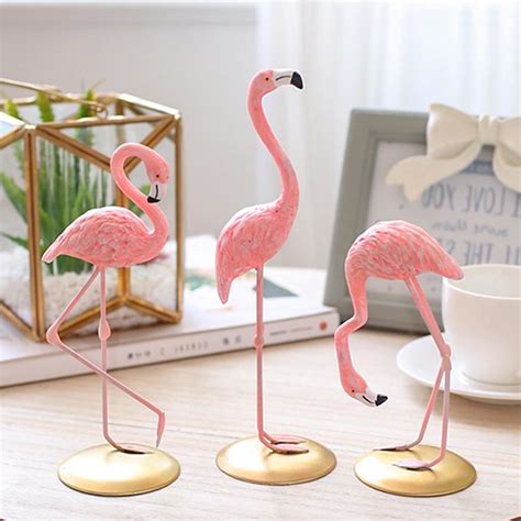 Pink Flamingo Desktop Lovely Figure Home Decoration Gift For Girls