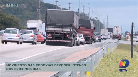 Movimento nas rodovias de SC deve ser intenso nos próximos dias ND Mais