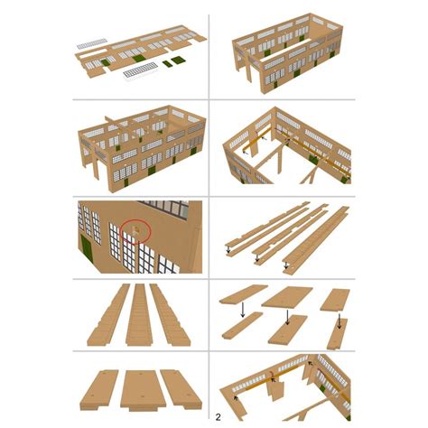 O Scale Modern Engine House w/Motorized Working Doors and Lights