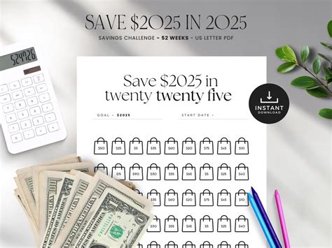 Savings Challenge Save In Savings Challenge Printable