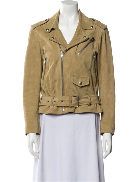 Iro Lamb Leather Biker Jacket Neutrals Jackets Clothing Wir