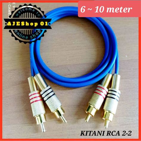 Jual Kabel Rca 2 Ke 2 Kabel Jack Rca Gold Kabel Kitani 6 Sampai 10