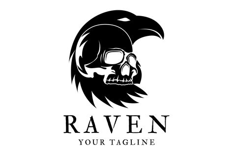 Raven Logo Vector Template Illustration Graphic by Acillia eggi saputri ...