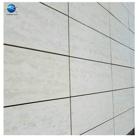 Exterior Limestone Wall Cladding Beige Granite Facade - Longtops