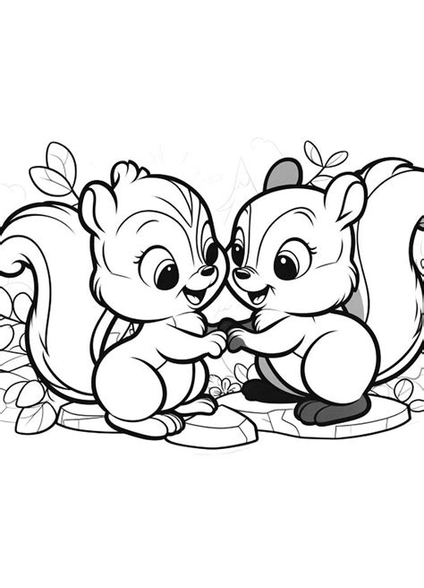 Squirrels 5 Printable Pages
