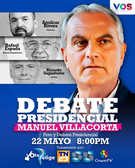 Manuel Villacorta on Twitter Recuerden que hoy a las 8 pm estaré