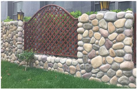 Artificial River Rock Stone Faux Wall Stone Siding Panel Buy Faux