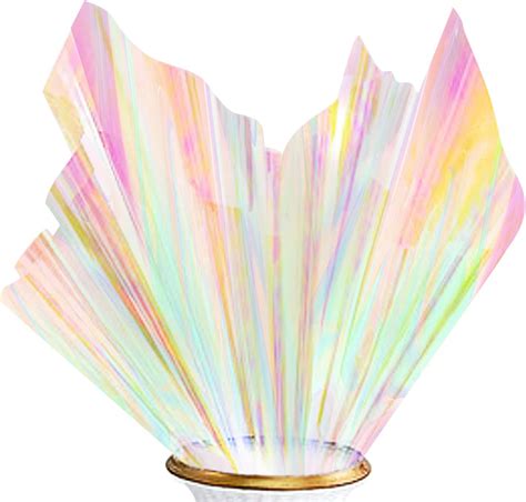 Cellophane Iris Papier Transparent Emballage Film Arc En Ciel Color