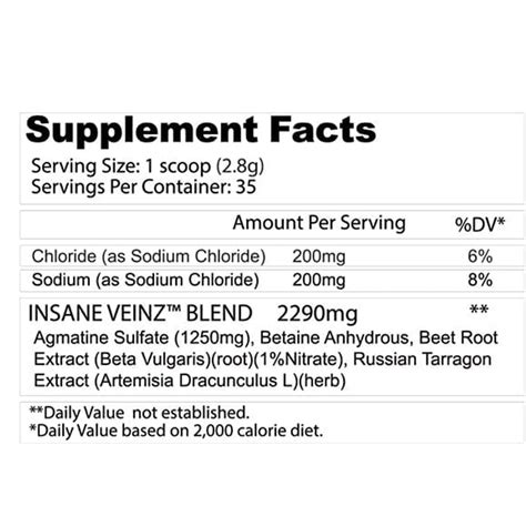 Buy Insane Labz Veinz 35 Servings Summer Series Mangled Lemonade In