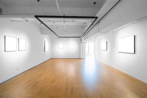 Premium Photo Modern Museum Art Empty Gallery Interior Space White