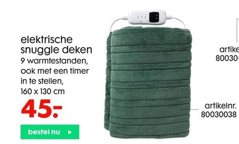 Elektrische Snuggle Deken Aanbieding Bij Hema