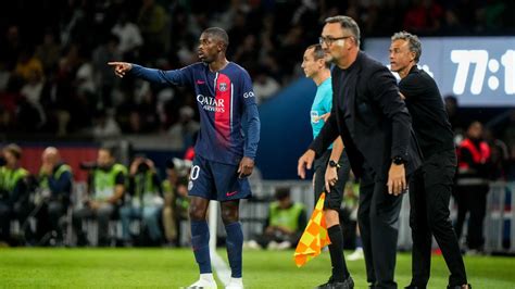 PSG Dembélé dans le dur Luis Enrique lâche une réponse en privé