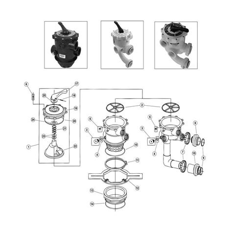 Pentair Multiport Backwash Valve 2 Multi Port Side Mount And Top Mount