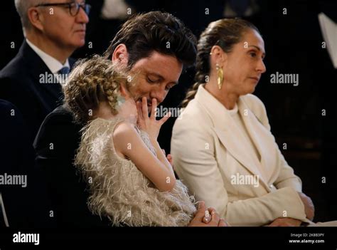 Rome Italy 22nd Oct 2022 Rome The Husband With The Daughter And Sister Of Giorgia Meloni