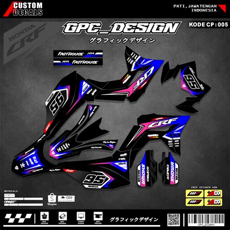 Jual Sticker Decal Crf 150 L Full Body Decal Crf Custom Super Glossy