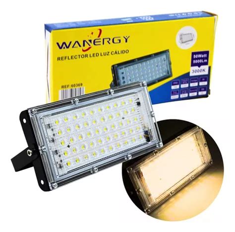 Wanergy Reflector Led W Luz Blanco Calido Mercadolibre