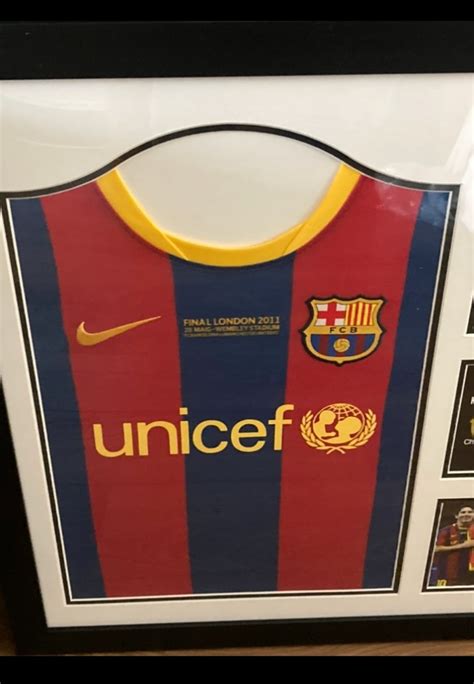 Lionel Messi FC Barcelona Signed And Framed Shirt CharityStars