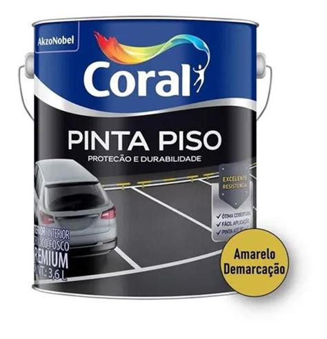 Tinta Piso Alta Resistencia Emborrachada L Coral Cores Tinta Para