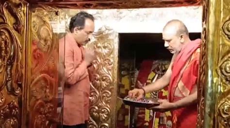 Isro Chairman Offered Prayers At Sri Chengalamma Templehead Of