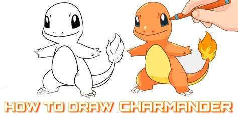 How To Draw Charmander Step By Step Pokemon Drawing Youtube