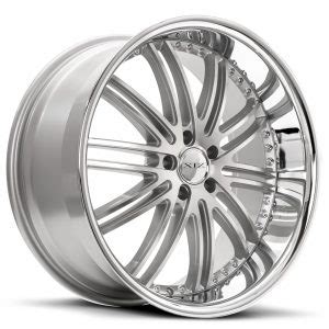 XIX X23 Silver Chrome Lip PowerHouse Wheels Tires