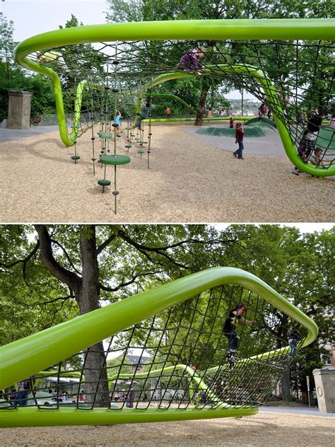 Sculptural Playground by ANNABAU, Wiesbaden, Germany. Urban Playground ...