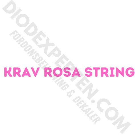 Krav Rosa String Dekal Diodexperten Dekaler Fordonsbelysning