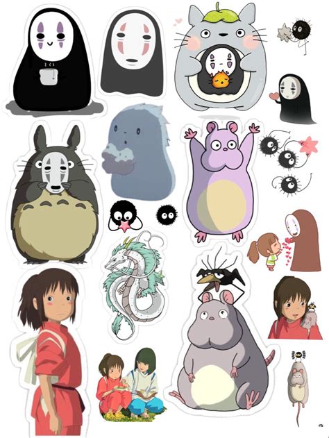 Sticker El Viaje De Chihiro Studio Ghibli Characters Cute Stickers