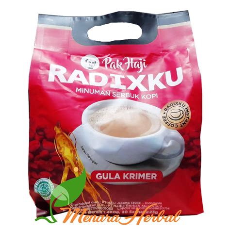 Jual Kopi Radix Pak Haji Hpa Internasional Kopi Radixku Gula Krimer